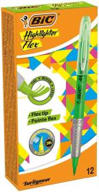 Opakowanie Zakreślacz Highligter flex zielony (12szt) BIC