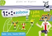 100 zabaw z piłką nożną. Autor: Monika Sobkowiak. Dadada.pl Okładka książki 100 zabaw z piłką nożną