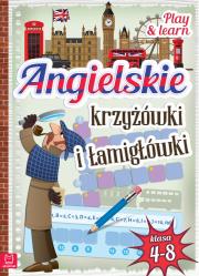 Angielskie krzyżówki i łamigłówki. Autor: Opracowanie zbiorowe. Dadada.pl Okładka książki Angielskie krzyżówki i łamigłówki