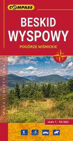 Beskid Wyspowy mapa laminowana 1:50 000. Wydawca: Compass. Dadada.pl Opakowanie Beskid Wyspowy mapa laminowana 1:50 000