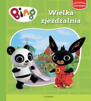Bing. Ilustrowana czytanka. Wielka zjeżdżalnia. Autor: Ted Dewan. Dadada.pl Okładka książki Bing. Ilustrowana czytanka. Wielka zjeżdżalnia