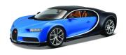 Opakowanie Bugatti Chiron 1:18 niebieski BBURAGO