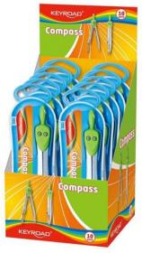 Opakowanie Cyrkiel standard w etui z grafitami 10 sztuk mix kolorów