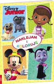 Okładka książki Disney Junior Naklejam i koloruję