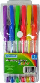 Opakowanie Długopis żelowy 6 kolorów