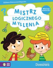 Domowa Akademia. Mistrz logicznego myślenia. Autor: Elżbieta Pietruczuk-Bogucka. Dadada.pl Okładka książki Domowa Akademia. Mistrz logicznego myślenia