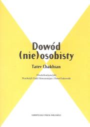 Dowód (nie) osobisty. Autor: Chakhjan Tatev. Dadada.pl Okładka książki Dowód (nie) osobisty