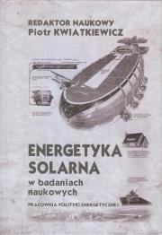 Okładka książki Energetyka solarna w badanich naukowych