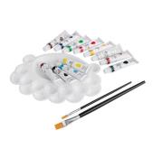 Opakowanie Farbki olejne 12 kolorów+paleta+pędzelek EASY