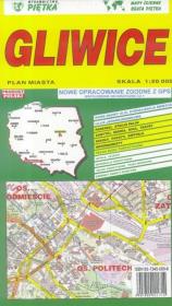 Opakowanie Gliwice 1:20 000 plan miasta PIĘTKA