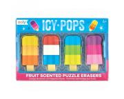 Opakowanie Gumki do ścierania, Pachnące, Lody na Patyku, 4 gumki