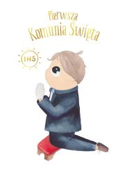 Okładka książki Karnet B6 Komunia chłopiec