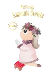 Okładka książki Karnet B6 Komunia dziewczynka