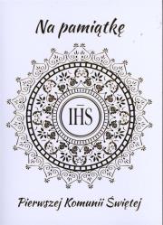 Okładka książki Karnet B6 Komunia IHS