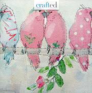 Opakowanie Karnet kwadrat z kopertą Parakeets