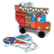 Opakowanie Kolorowanka 3D Pojazdy Ratunkowe 2 samochody