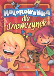 Kolorowanka dla dziewczynek A4. Autor: Opracowanie zbiorowe. Dadada.pl Okładka książki Kolorowanka dla dziewczynek A4