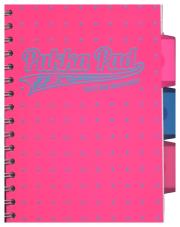 Okładka książki Kołozeszyt Project Book Neon dots A5 kratka różowy