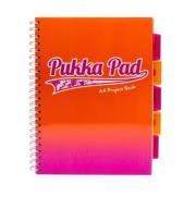 Opakowanie Kołozeszyt Pukka Pad Project Book Fusion a4 200k kratka pomarańczowy 8410-fus
