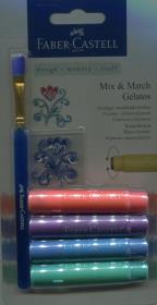 Opakowanie Kredki akwarelowe Gelatos 4 szt. metaliczne