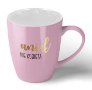 Okładka książki Kubek Pastelle Róż - ANIOŁ NIE KOBIETA  (Q 627)