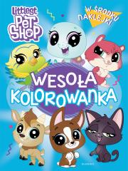 Littlest Pet Shop. Wesoła kolorowanka z naklejkami. Autor: Opracowanie zbiorowe. Dadada.pl Okładka książki Littlest Pet Shop. Wesoła kolorowanka z naklejkami