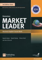 Market Leader 3E Extra Elementary SB PEARSON. Autor: Cotton David, Falvey David, Kent Simon. Dadada.pl Okładka książki Market Leader 3E Extra Elementary SB PEARSON