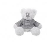 Opakowanie Miś Gaston biały w sweterku 27 cm