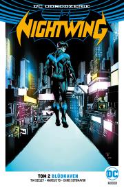Nightwing T.2 Bldhaven. Autor: Seeley Tim, Chris Sotomayor. Dadada.pl Okładka książki Nightwing T.2 Bldhaven