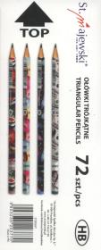 Opakowanie Ołówek trójkątny HB St.Right tuba 72szt.