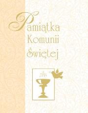 Okładka książki Pamiątka Komunii Świętej (żółta, mały format)
