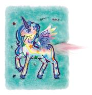 Opakowanie Pamiętnik zamykany pluszowy jednorożec