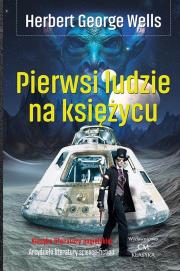 Pierwsi ludzie na księżycu. Autor: Herbert George Wells. Dadada.pl Okładka książki Pierwsi ludzie na księżycu