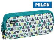 Opakowanie Piórnik MILAN 3-komorowy GEO zielony