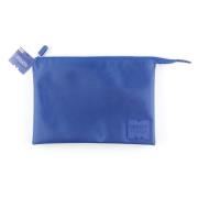 Opakowanie Piórnik saszetka na suwak, Niebieska, 3 kieszenie