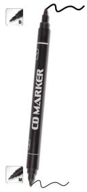 Opakowanie Pisaki CD/DVD czarne dwustronne (12szt)