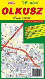 Plan miasta Olkusz. Wydawca: WYDAWNICTWO KARTOGRAFICZNE PIĘTKA. Dadada.pl Opakowanie Plan miasta Olkusz