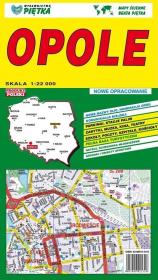 Plan miasta Opole. Wydawca: WYDAWNICTWO KARTOGRAFICZNE PIĘTKA. Dadada.pl Opakowanie Plan miasta Opole