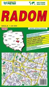 Plan miasta Radom. Wydawca: WYDAWNICTWO KARTOGRAFICZNE PIĘTKA. Dadada.pl Opakowanie Plan miasta Radom