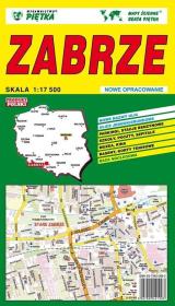 Plan miasta Zabrze. Wydawca: WYDAWNICTWO KARTOGRAFICZNE PIĘTKA. Dadada.pl Opakowanie Plan miasta Zabrze