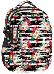 Okładka książki Plecak 4-komorowy Spine-Friendly Tropical Stripes