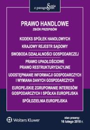 Okładka książki Prawo handlowe Zbiór przepisów