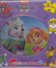 Okładka książki Psi Patrol. Książka z puzzlami