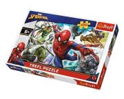 Puzzle 200 Urodzony bohater. Autor: Spider-Man. Dadada.pl Okładka książki Puzzle 200 Urodzony bohater