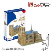 Puzzle 3D Katedra Notre Dame 53 elementów. Wydawca: Cubic Fun. Dadada.pl Opakowanie Puzzle 3D Katedra Notre Dame 53 elementów