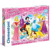 Okładka książki Puzzle SuperColor Księżniczki 104