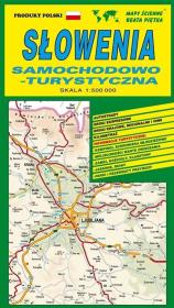 Słowenia mapa samochodowo-turystyczna. Wydawca: WYDAWNICTWO KARTOGRAFICZNE PIĘTKA. Dadada.pl Opakowanie Słowenia mapa samochodowo-turystyczna
