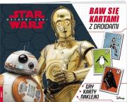 Star Wars Baw się kartami z droidami. Autor: FNK1. Dadada.pl Okładka książki Star Wars Baw się kartami z droidami