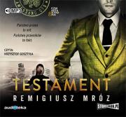Testament - Audiobook. Autor: Remigiusz Mróz. Dadada.pl Okładka książki Testament - Audiobook