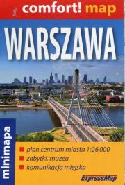 Warszawa mini mapa 1:26 000. Autor: praca zbiorowa. Dadada.pl Okładka książki Warszawa mini mapa 1:26 000